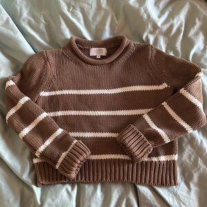 La Ligne Mini Marina Striped Crop Sweater | NWOT | 100% Cotton